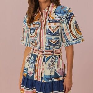 FARM Rio Multicolor Patterned Dress